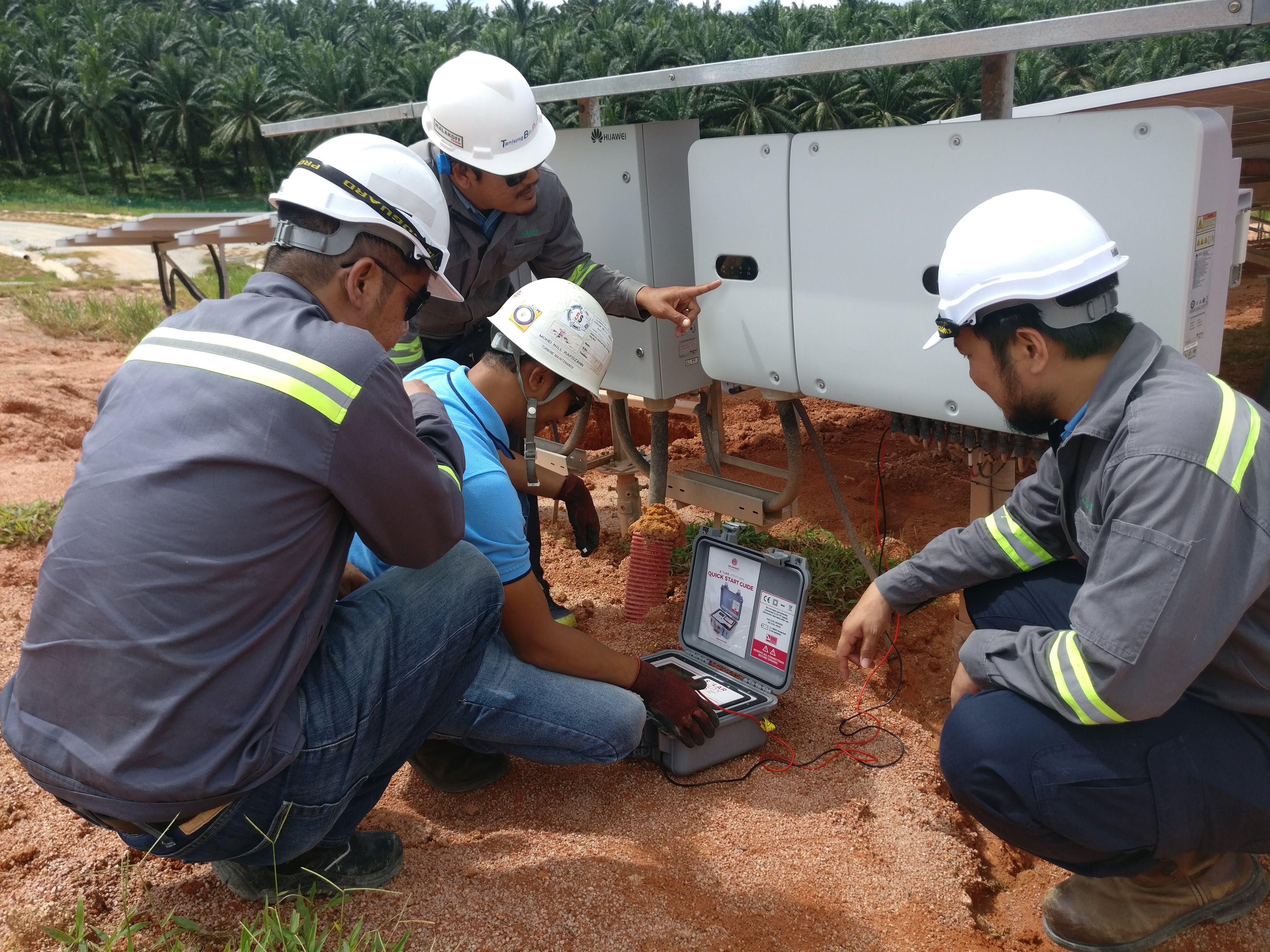 checking temperature of power plant training